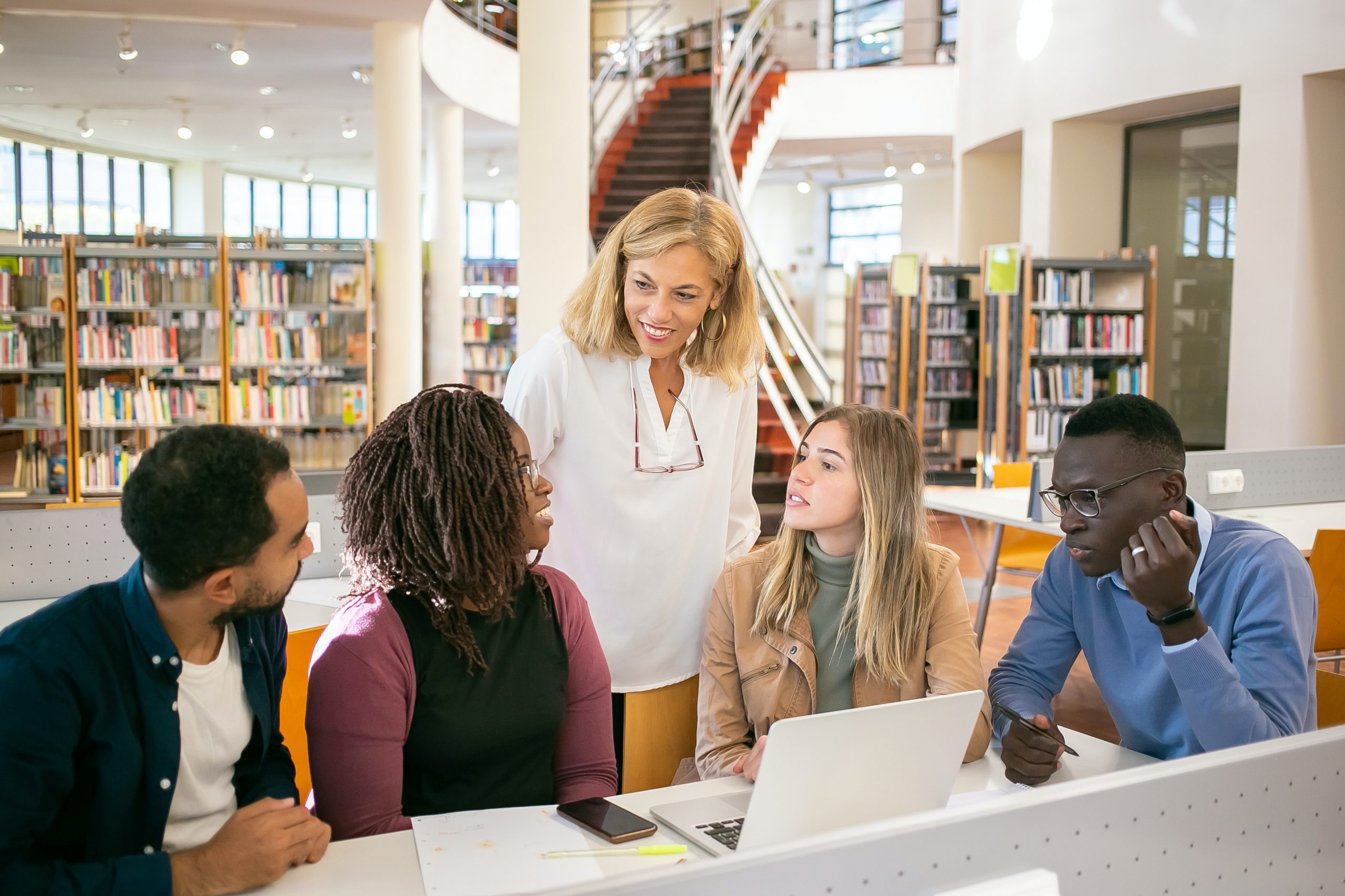 teacher and students