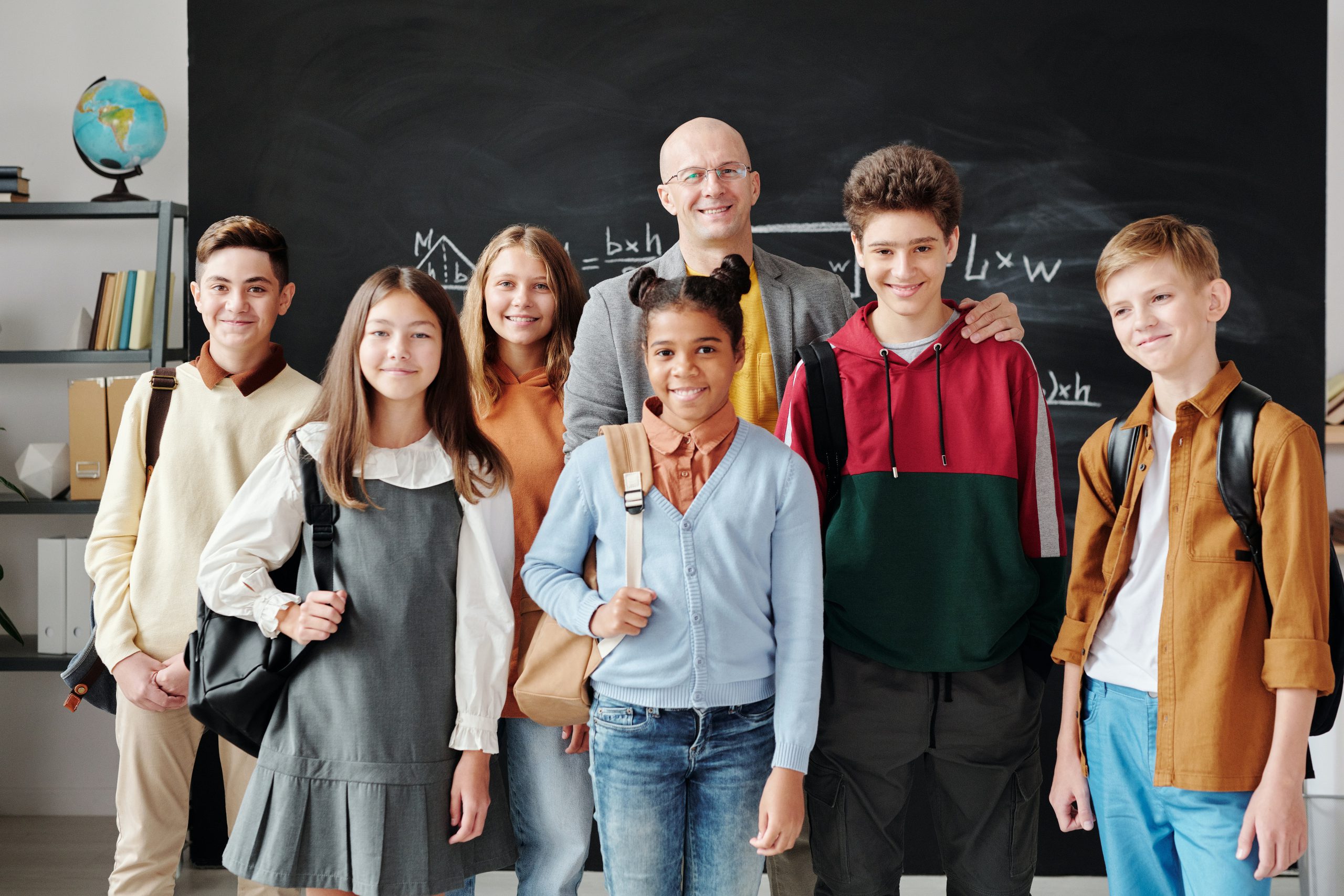 teacher and students