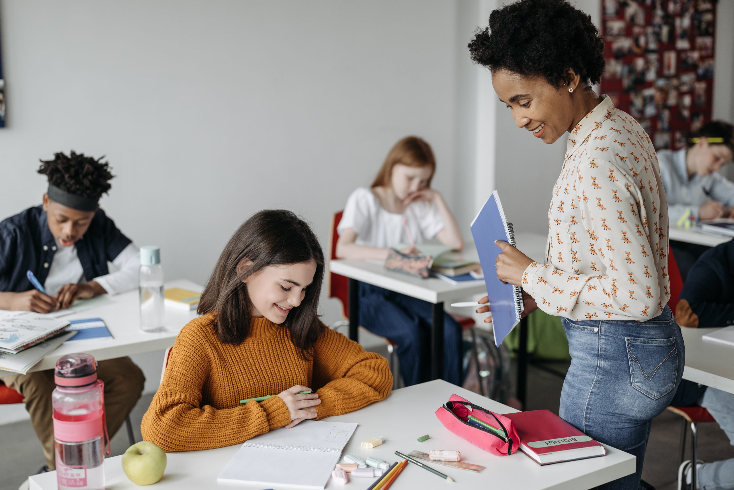 teacher and students in class