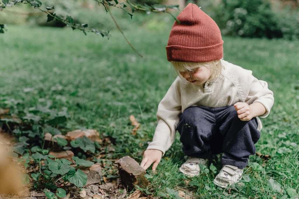 toddler outside